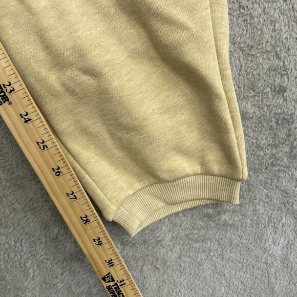 New Mondetta Women's M Heathered Fleece Jogger Pants Relaxed Fit Beige - Picture 8 of 9